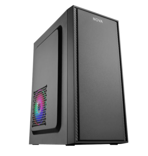 CM02Q1RA002C - CASE NOVA CM02Q1RA002C MINI TOWER SIN VENTILACIÓN INCLUIDA CON FUENTE DE PODER 600W PE600RNF013C NEGRO
