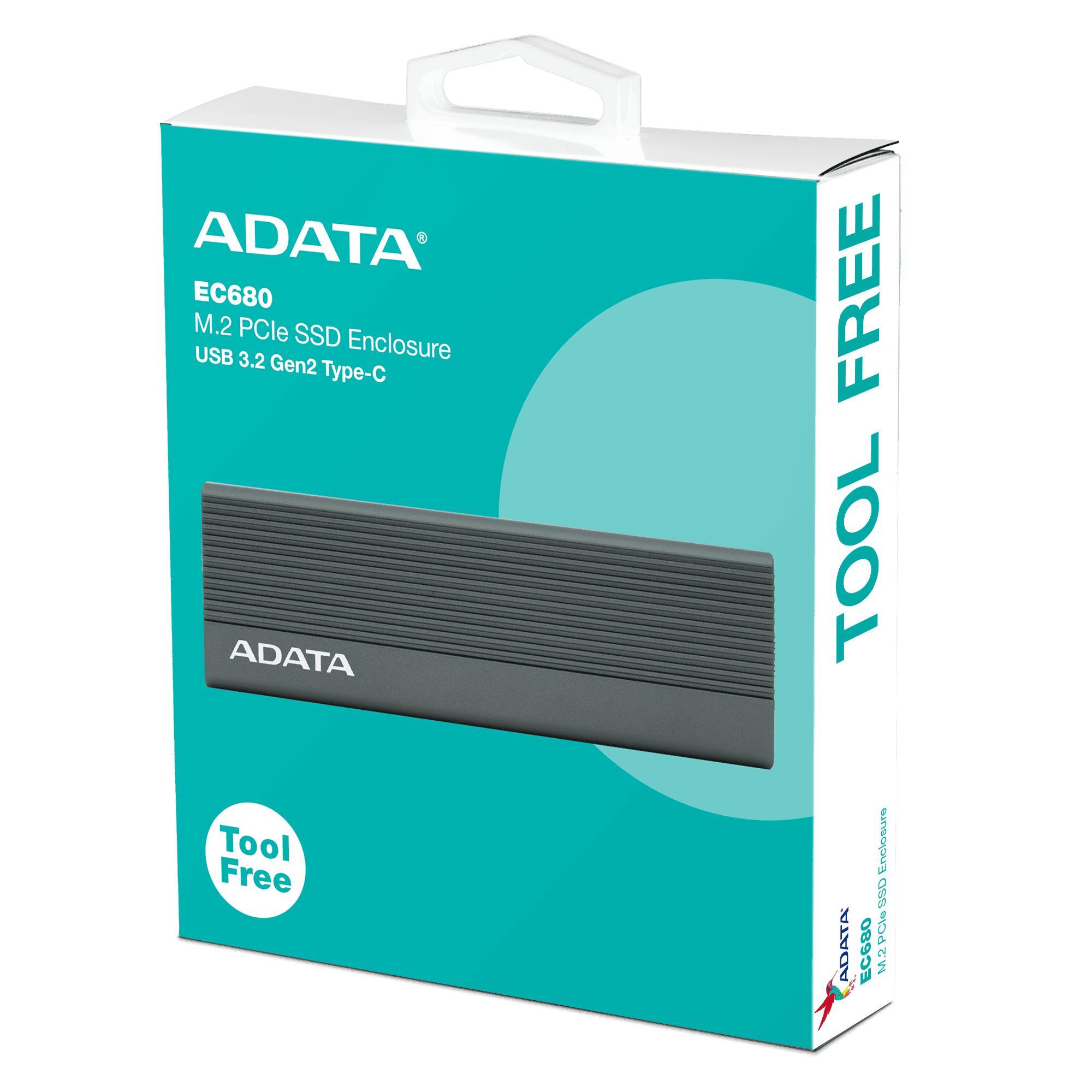 ENCLOSURE ADATA EC680 M.2 USB 3.2 TYPE C