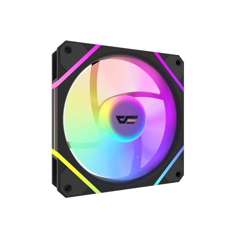 Ventilador Darkflash DM12 PRO PWM A-RGB - Negro